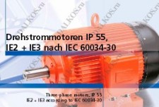 Трехфазный двигатель EMOD IP-55-IE2 + IE3