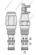 Редукционный клапан HydraForce PR12-36