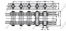 Цепь для волочильного стана, серия B2-8