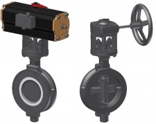 Noval DN 50 - 600 / PN 16 - 40 | BVW40-CS Поворотный затвор с промежуточным фланцем двухэксцентриковый