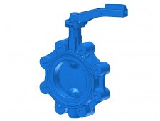 Noval DN 50 - 300 / PN 6 - 16 | BVL16-CI Поворотный затвор фланцевый с рукояткой
