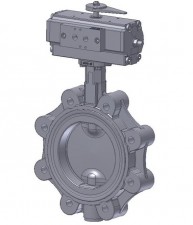 Noval DN 700 - 1200 / PN 6 - 16 | BVL16-CI Поворотный затвор фланцевый со свободным хвостовиком вала
