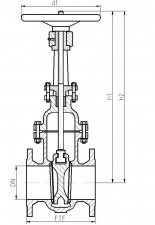 Noval DN 40 - 300 / PN 10 - 16 | FGV16-CS Задвижка плоская клиновая с наружной резьбой шпинделя