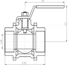 Noval DN 8 - 100 / PN 40 - 63 | BV63-CS Шаровой кран из литейной стали