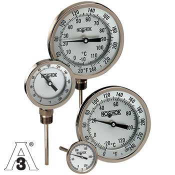 Биметаллический термометр промышленного типа серии 300