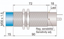 AECO SC30M-AE25 NO/NC K | Емкостной датчик