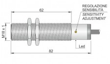 AECO SC18SM-A5 NC AD3 | Емкостной датчик