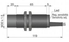 AECO SC30P-RE25 AD3 | Емкостной датчик