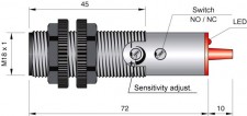 AECO FT18-ABR | Фотоэлектрический датчик