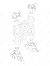 Двойной мембранный насос Verderair VA 20 Split