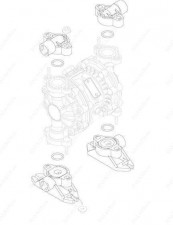Двойной мембранный насос Verderair VA 15 Split