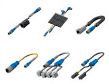 Двусторонние не разборные соединители Senstronic М 23 с прямой внутренней и внешней резьбой (6 игл)