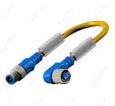 Двусторонние не разборные соединители Senstronic М 12 с прямой внешней и внутренней 90° резьбой