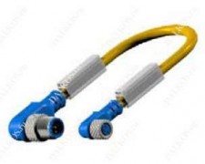 Двусторонние не разборные соединители с внешней резьбой 90° Senstronic М 12 и внутренней резьбой 90° М 8