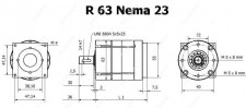 Редуктор Bernio R 63 Nema 23