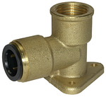 Wall bracket made of brass, 1/2 BSP, for pipe exterior Ø 15 mm