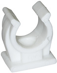 Pipe clamp, PP, for pipe exterior Ø 12 mm, white, Temp. max. 90°C