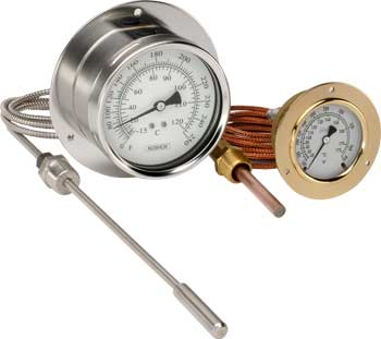 Термометр с выносным циферблатом с паровым приводом серии 300