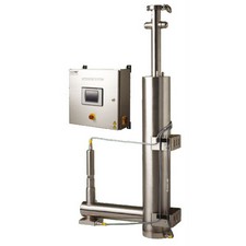 KD 402 S — двухголовая пила (с дисками 400 мм, полу-автомат. – цифровой сканер, с охлаждением ) 380 В Оборудование для изготовления алюминиевых окон